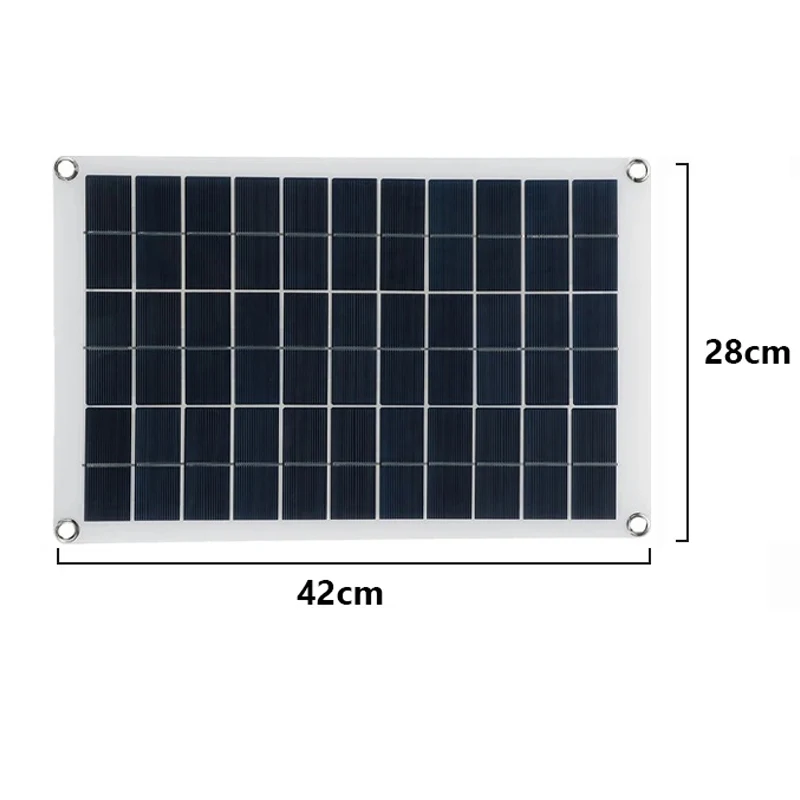 500W Solar Panel 12V Battery Charger Dual USB With 10A-150A Controller Solar Cells Power Bank for Phone RV Car Camping Hiking