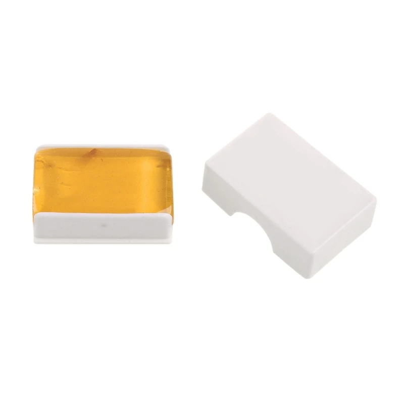 Transparent Yellow Natural Rosin Resin Colophony Cuboid With Plastic for Shell Low Dust Handmade for Violin Viola Cello