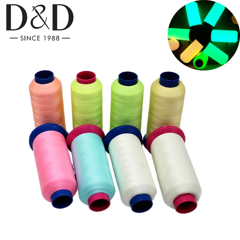 1000Yards Luminous Embroidery Thread Glow In The Dark Sewing Thread DIY Embroidery Sewing Thread For Quilting Sewing