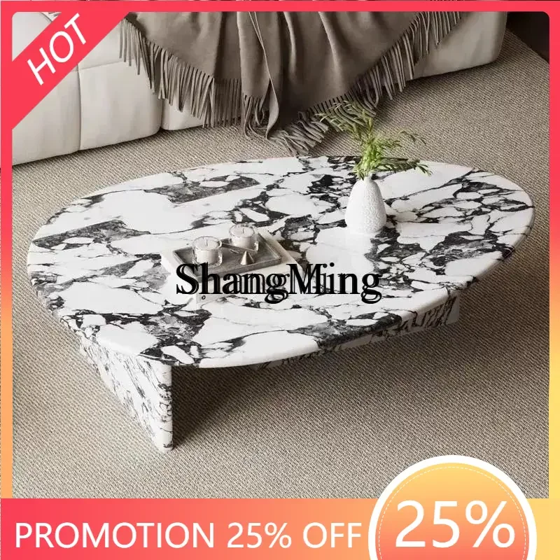 

FG good-looking small apartment living room cream wind light luxury special-shaped coffee table side table