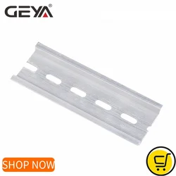 GEYA Guide Rail Aluminum Universal Type 35mm Slotted DIN Rail Long 10cm 20cm 30cm Thickness 1mm Universal Type