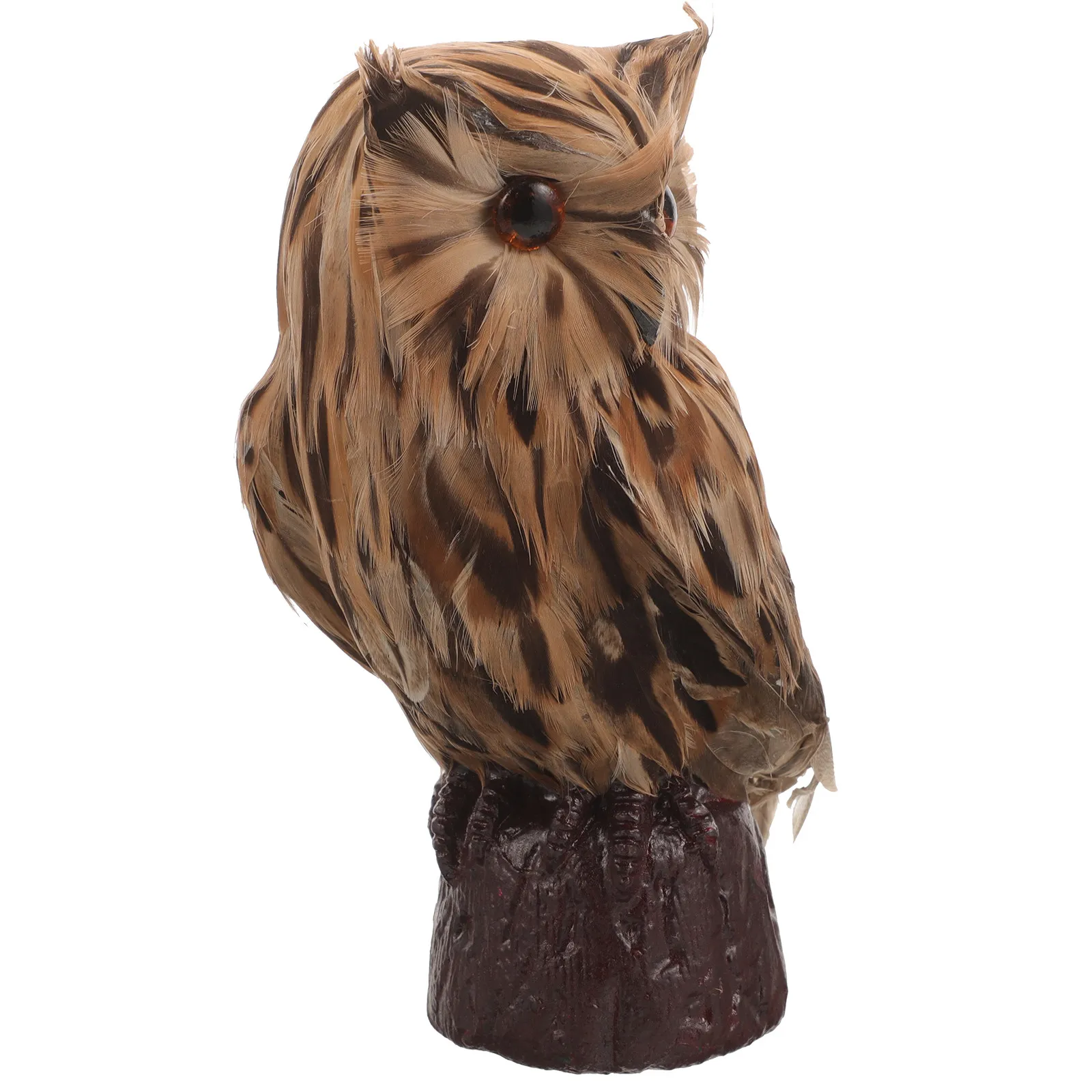

Owl Simulation Simulation Owl Statue Feathered Soft Plume Decoration Home Garden Outdoor Yard Decor Photo Prop