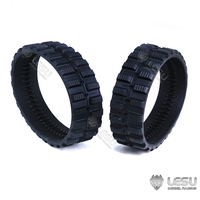Rubber Tracks for 1/14 LESU Hydraulic RC Skid Steer Loader B0008 Remote Control Model Electric Car Tamiyay Th18253-Smt3