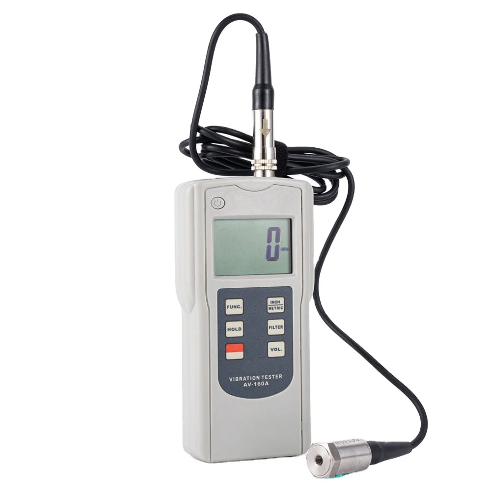 AV-160A Digital High Resolution Vibration Meter Detector Seismograph High Quality Accelerometer Portable