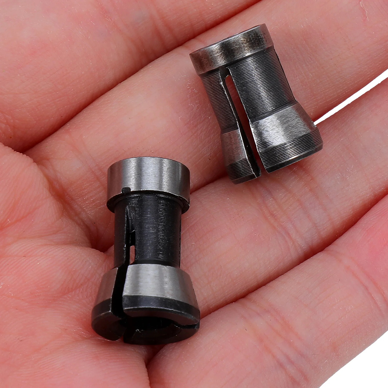

8pcs Router Collet Chuck Set 6 6.35 8Mm Carbon Steel Trimmer Clamping Adapter For Milling Machines Engraving Equipment