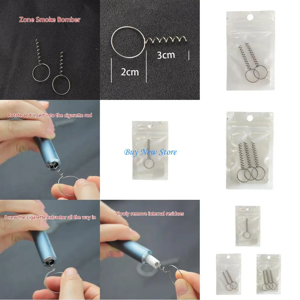 20CE 3 قطع مستخرج الذخيرة لمنظف دخان السجائر الإلكترونية IQOSILUMA