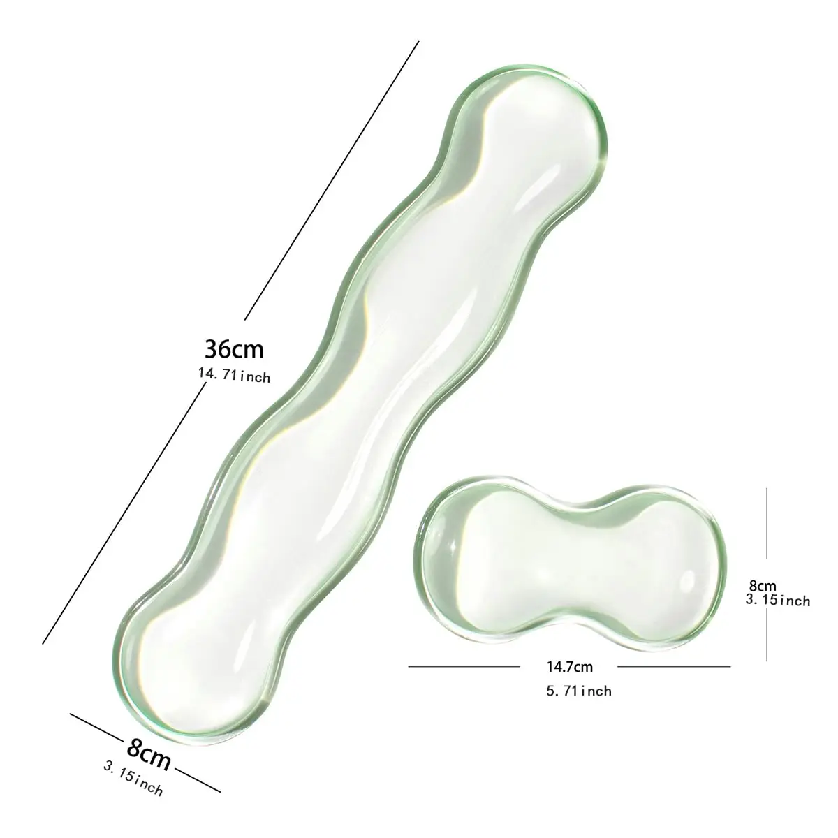 Ergonomic Silicone Gel Keyboard and Mouse Wrist Rest Set Wrist Rest for Keyboard 60%/68%/75% Comfort & Support for Typing Gaming