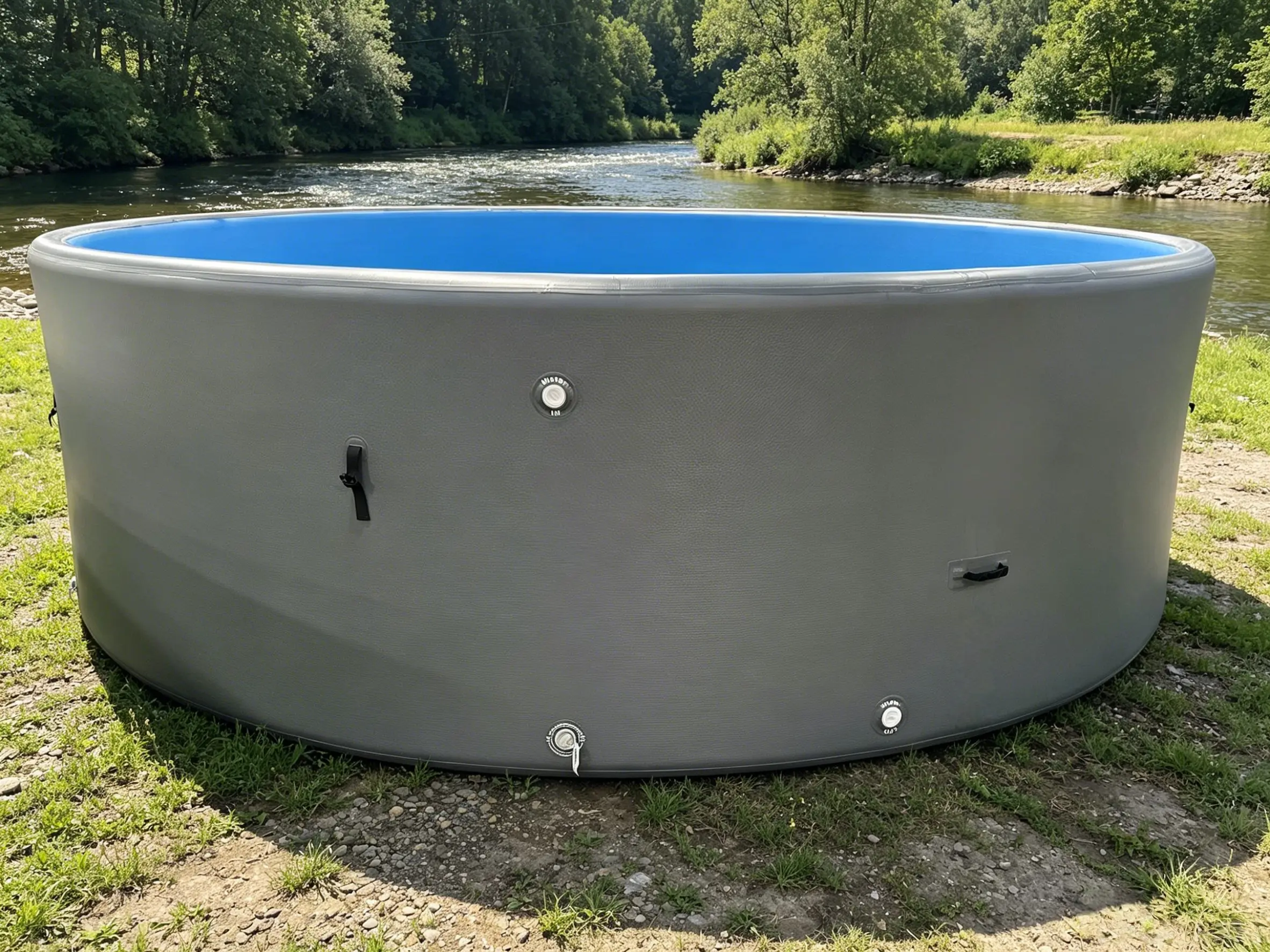 5m Diameter Round PVC Inflatable Swimming Pool Large Outdoor Family Water Pool for Backyard Amusement Park Drop Stitch Pool