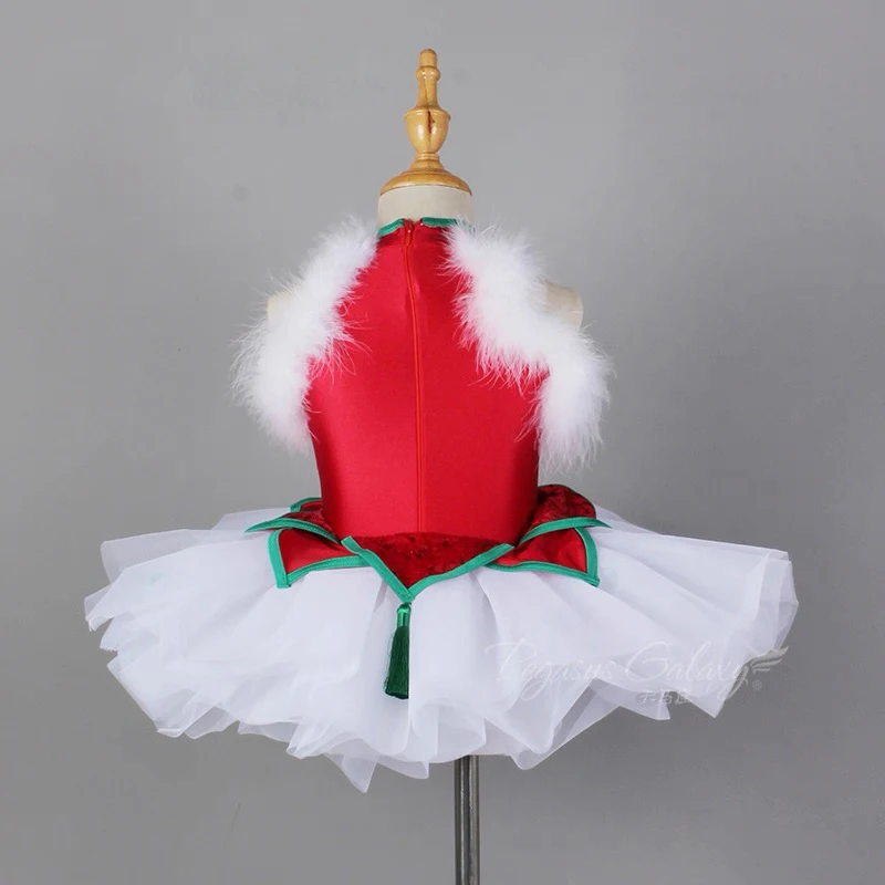 Ballet Swan Dance Skirt Children Sweet Red Luxury Ballet Tutu Dancing Wear Girls High Quality Standard Ballet Dance Skirt