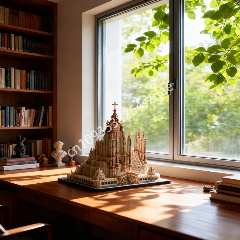 

10045 шт. MOC Sagrada Familia модульная модель строительные блоки игрушки архитектура сборка DIY образование Рождественский подарок кирпич для детей