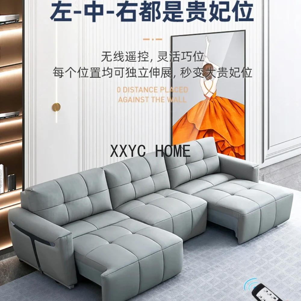 

Кожаный диван-кровать с электрической функцией, телескопический двойного назначения