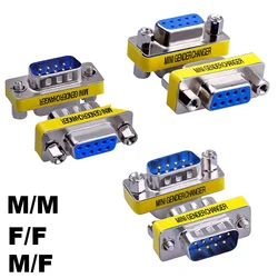 Db9 9 9ピンメスからメス、オスからオスへのジェンダーチェンジャー、vgaプラグコネクタ、アダプターd-sub、rs232、シリアルプラグcom