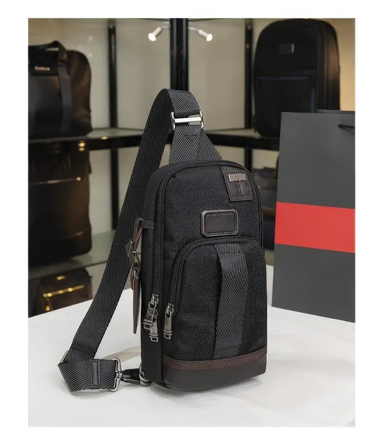 Nylon-Brusttasche für Herren – vielseitige Sling-Packung für Geschäftsreisen und Reisen, kompakt und langlebig 222402