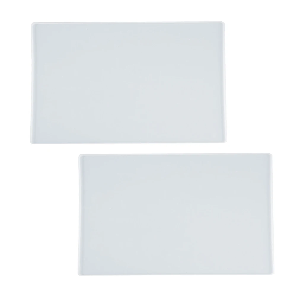 

2Pcs Crystal Resin Mold Silicone Table Placemat Casting Set DIY Reusable Mat Crafts Placemat Casting Mold Jewelry Parts