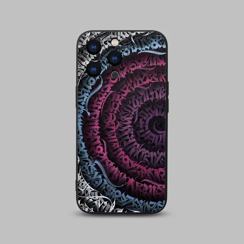 Pokras Lampas Art Graffiti Phone Case For iPhone 15,14,13,12,11 Plus,Pro,Max,XR,XS,X,7,8 Plus,SE,Mini Black Silicone Soft