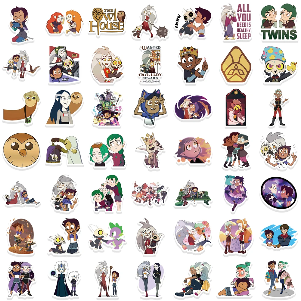 10/30/50/100PCS Disney Anime The Owl House Cartoon Stickers Decoration DIY Laptop Phone Suitcase Fridge Diary Kids Sticker Toys