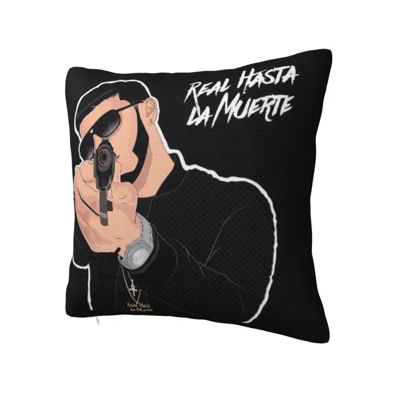 Custom  A-Anuels Rapper AA Real Throw Pillow Cover Decoration Square Real Hasta La Muerte Cushion Cover Pillowcover for Sofa