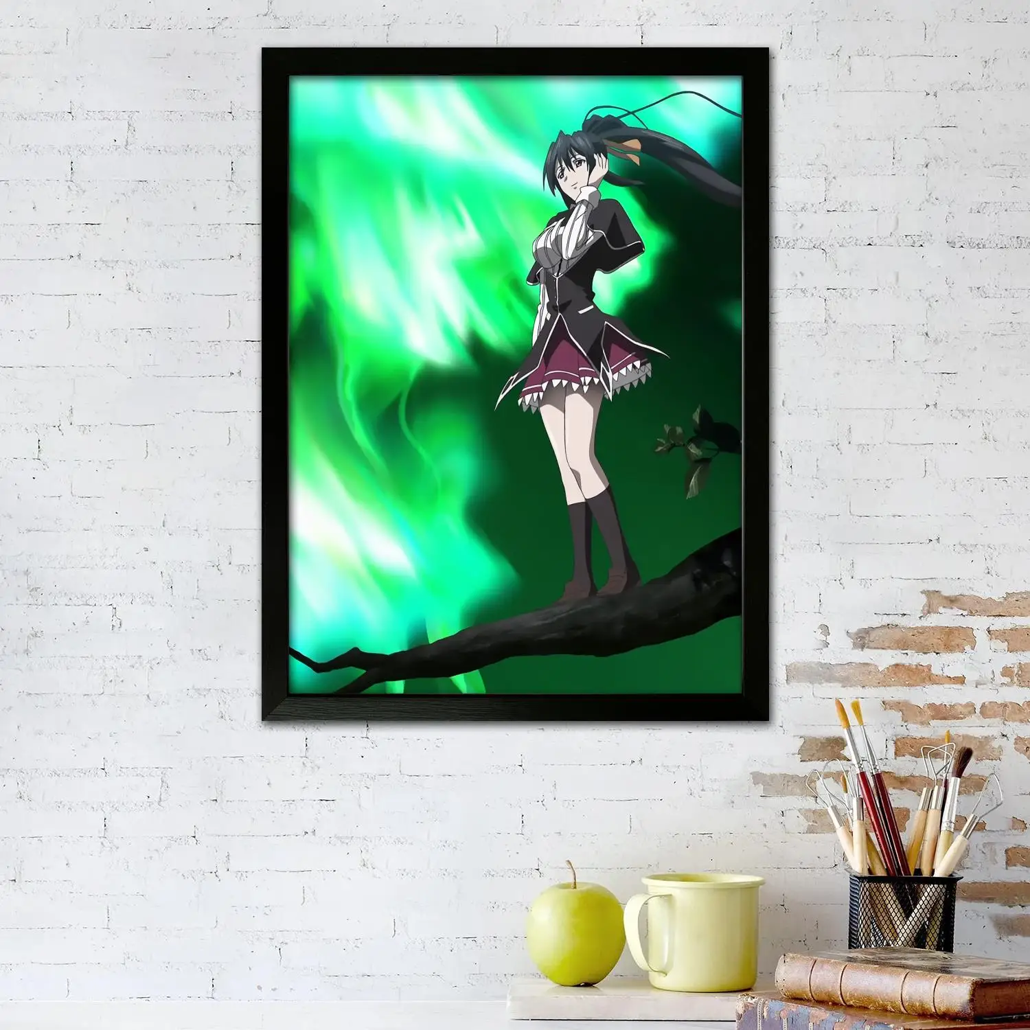 akeno himejima anime Canvas Art Poster and Wall Art, Picture Print, Modern Family Bedroom Decor, Posters,Decorative painting