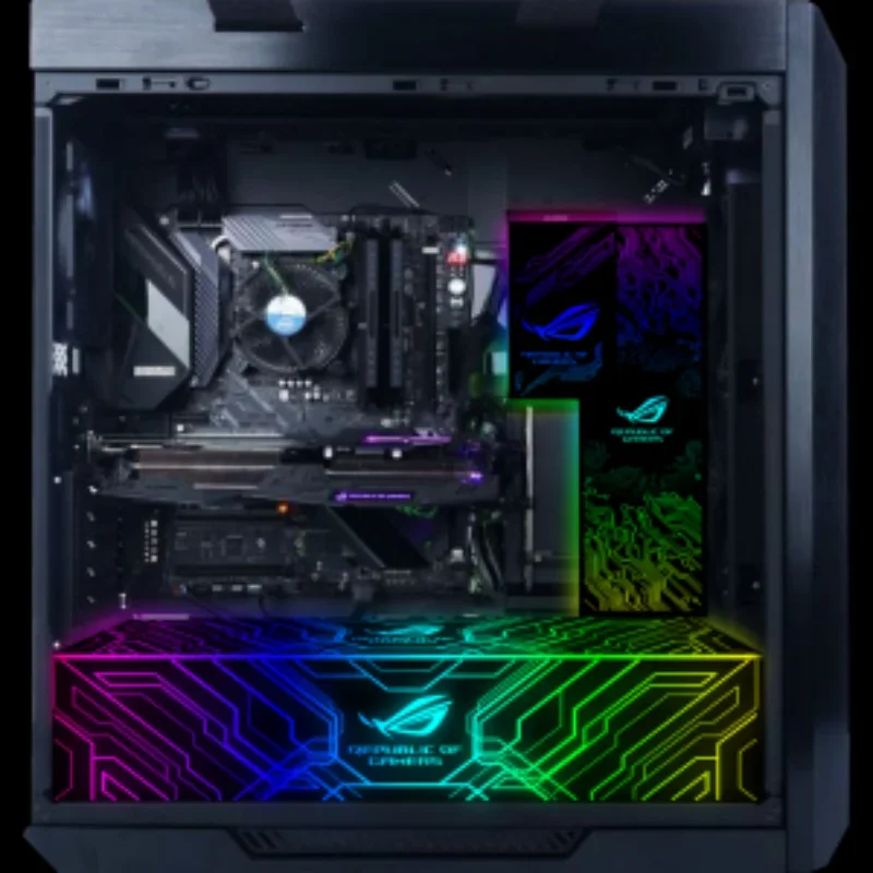 ROG GX601 Case RGB Lighting Panel Customizable Strix Helios PSU GPU Bracket ARGB Light Board MOD PC Gamer Plate AURA SYNC