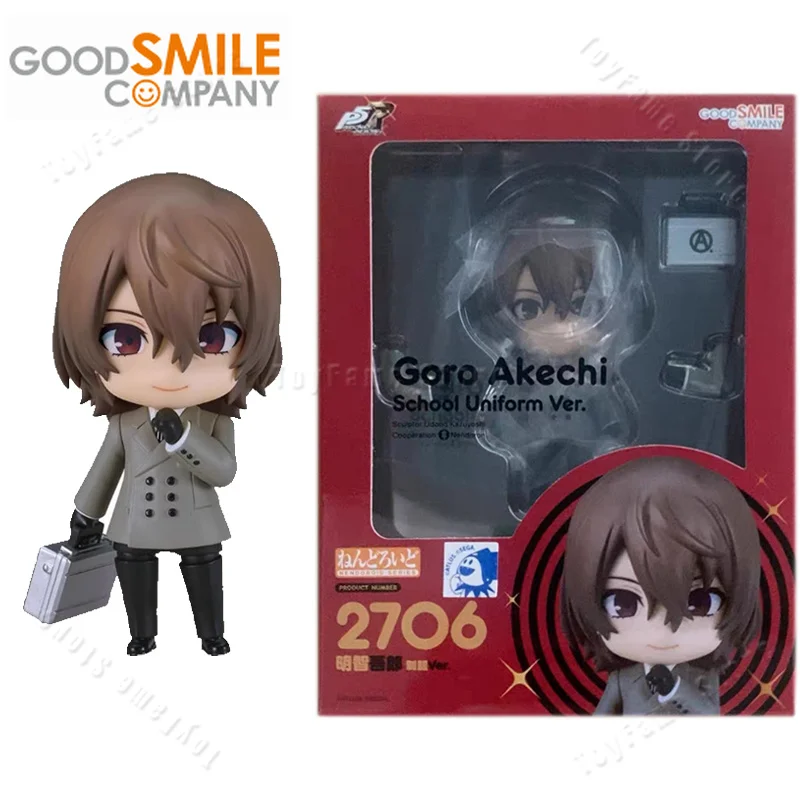 

Good Smile Genuine Nendoroid P5R Gorou Akechi Crow 2706 School Uniform Ver. Anime Action Figures Toys Kids Gift Model Ornaments