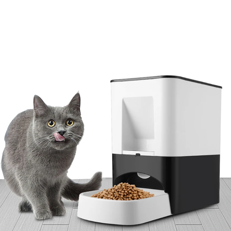 

14L auto Automatic Cat Feeder Timed Dog Feeder Pet Food Dispenser with Desiccant Bag for Dry Food for large dogs