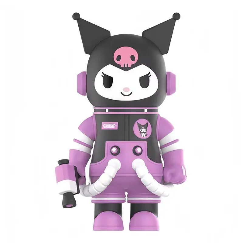 400% estatueta moda em estoque autêntico mega espaço sanrio olá kitty melodia kuromi kawaii molly maré bonito boneca decoração caixa cega