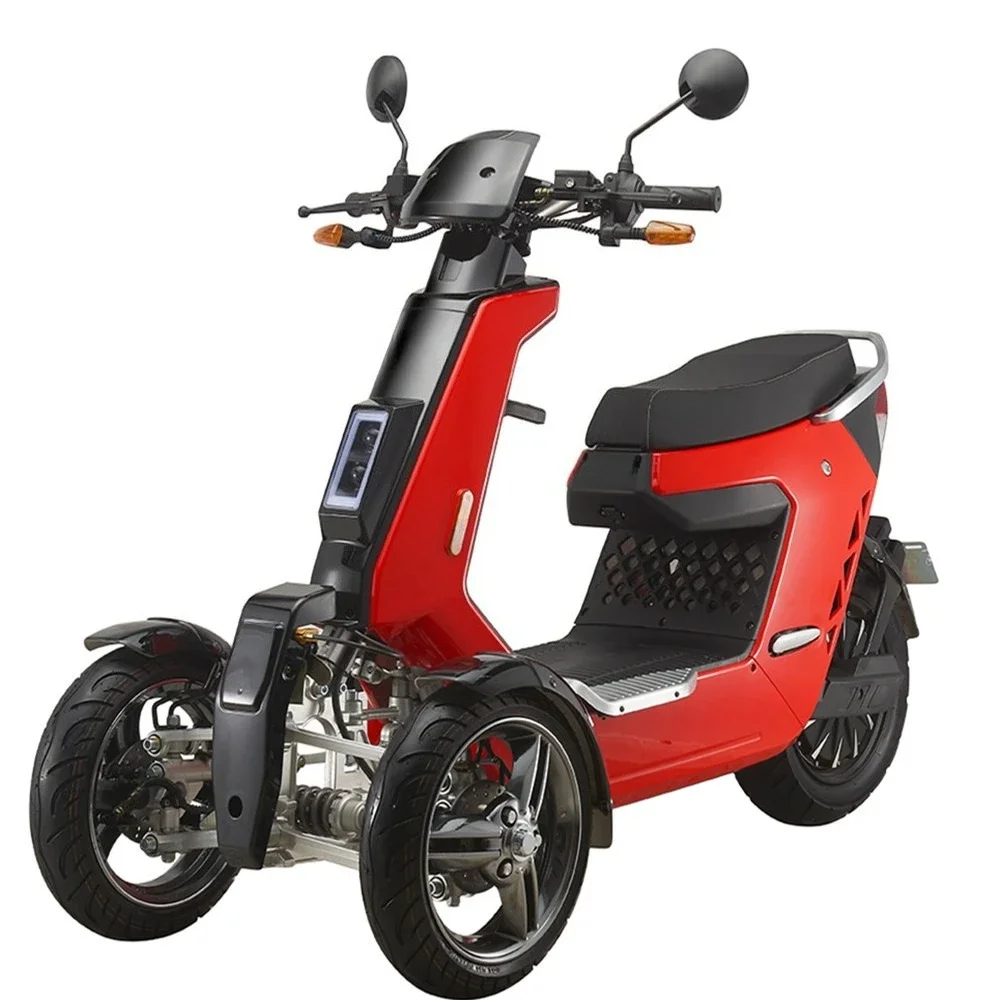 Electric 3-wheel 2000W motorcycle, front 2-wheel box scooter