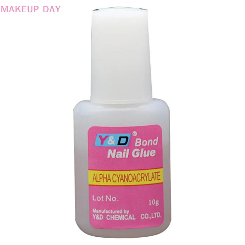 Strong Nail Glue Adhesive With Brush False Nails Glitter Acrylic with Brush