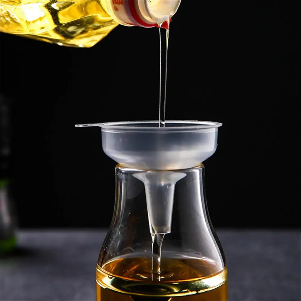 10PCS Batch Plastic Small Funnel Mini Funnel Transparent Liquid Oil Funnel Diffuser Bottle Household Fiter