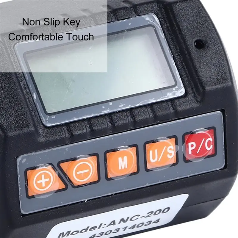 AT51-Digital Torque Wrench Meter Nm Lbf.Ft Unit With Backlight Audible Visualalarm Real Time Peak Preset Modes For Precise