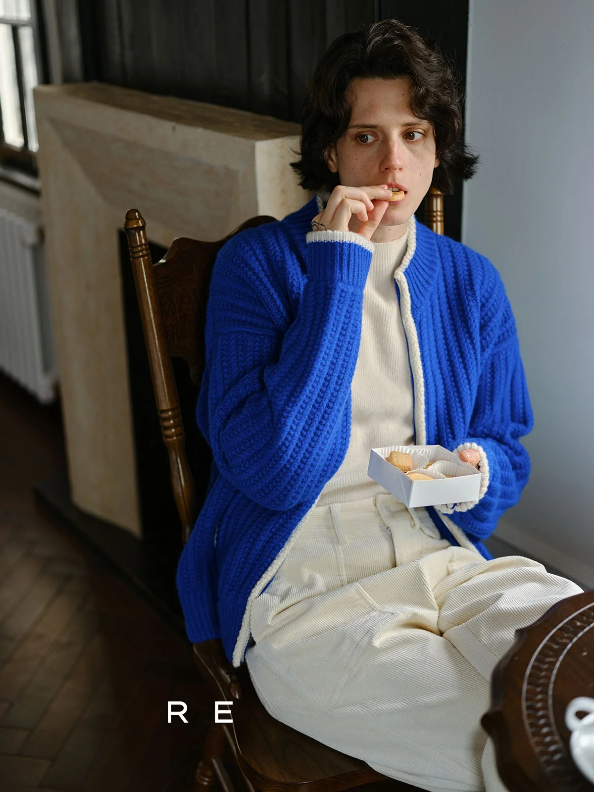 

Ultrine 6-Ply Merino Wool Knit Cardigan f High Ne Color Blo Texture Women's Long Sve Knitted Open-irt Sle