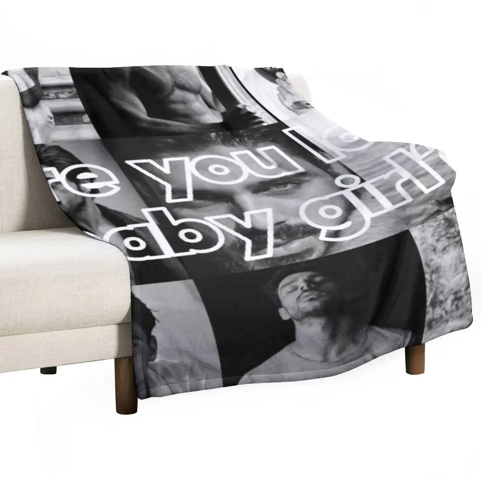 Michele Morrone, Are You Lost Baby Girl? Throw Blanket decorative Plush Soft Vintage Blankets For Baby Decorative Sofas Blankets