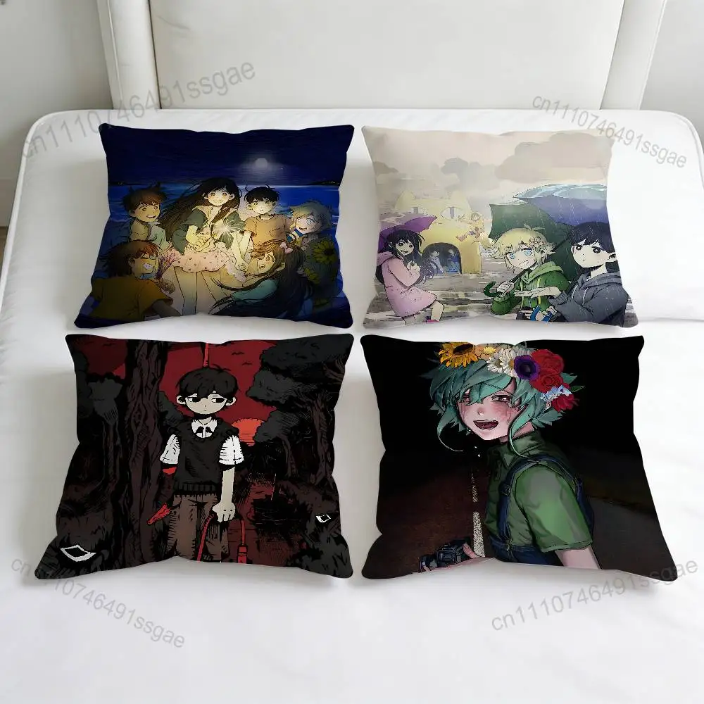 

Cool O-Omori-S Game Square Pillow Cover Decorative Throw Pillow Case for Sofa Couch Bed Home Car Living Room Decoration