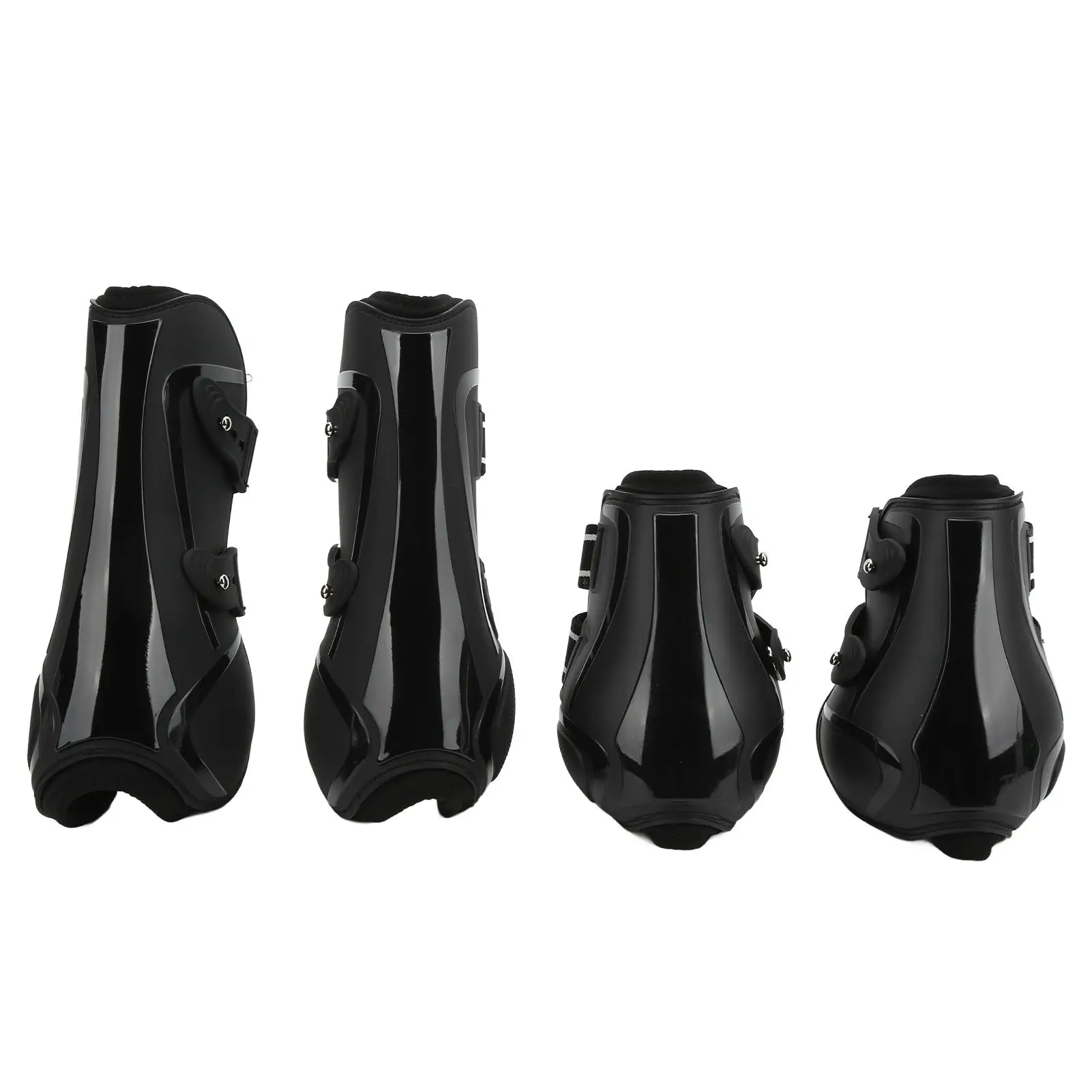 

Thickened PU Shell Horse Tendon Boots - Breathable Neoprene Leg Wraps for jumping & for equestrian Performance