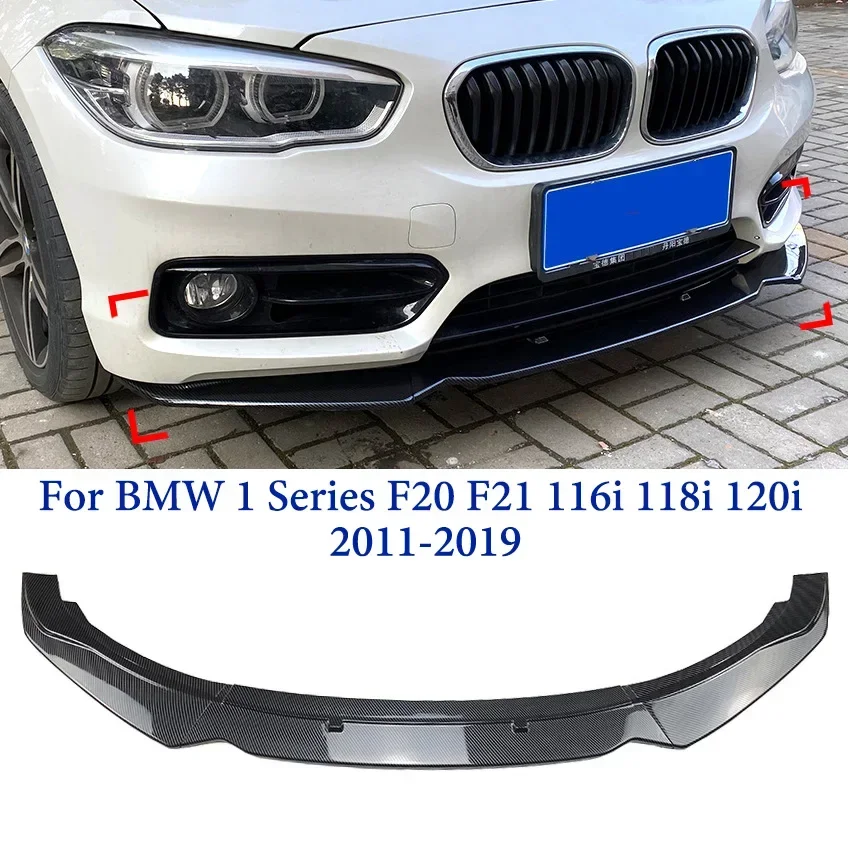 

For BMW 1 Series F20 Body Kit F21 116i 118i 120i 2011 2012 2013 To 2019 Car Front Bumper Lip Spoiler Protective Cover Accessory