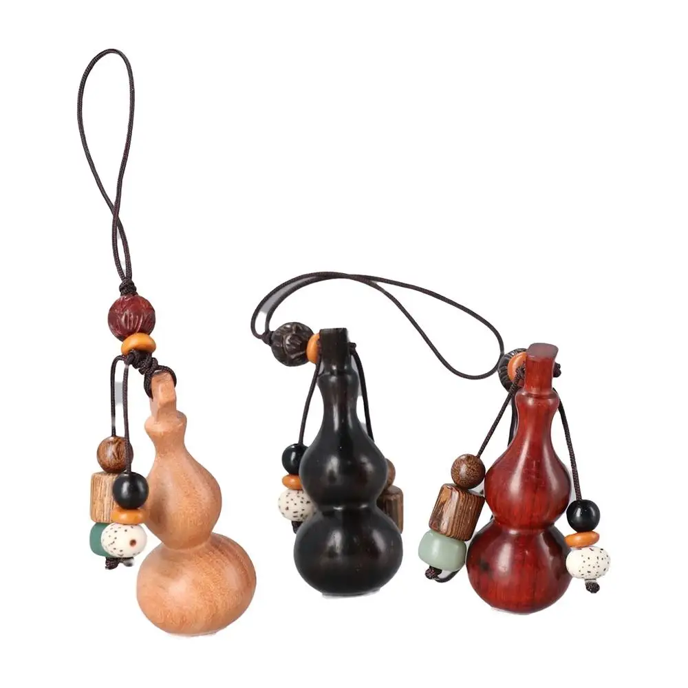 Bead Chinese Style Hang Rope Hanging Cord Bag Pendant Wooden Phone Accessories Car Keychain Mobile Phone Lanyard Gourd Keychain