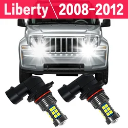 2X Car LED Fog Light Lamp Bulb For JEEP Liberty KK 2008 2009 2010 2011 2012 Accessories Automoble Front Fog Lights