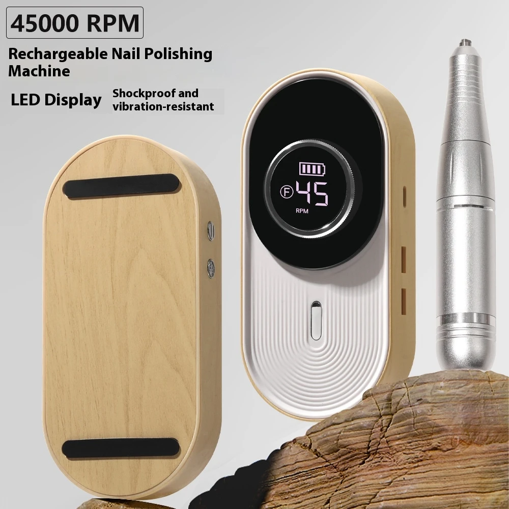 Lime à ongles électrique sans fil, 45000 tr/min, Rechargeable, perceuse à ongles, ensemble de manucure professionnel pour usage domestique et Salon