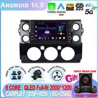For Toyota FJ Cruiser J15 2006 - 2020 Sony cam QLED IPS DSP Carplay Android 14 Car Radio Multimedia Video Player Navigation