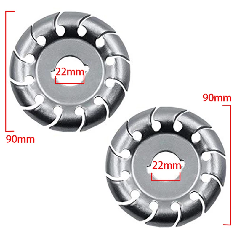 Wood Carving Disc 22mm Bore 12 Teeth Wood Shaping Blades Extreme Shaping Disc for 125 Angle Grinder Woodworking Tool