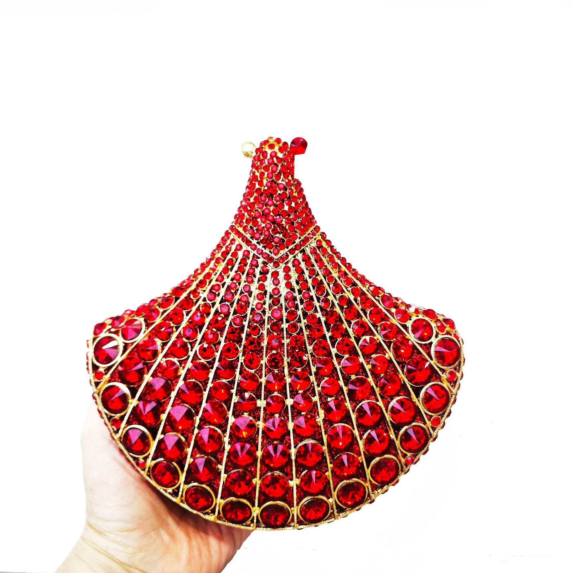 

XIYUAN Classical Women Rhinestone Evening Party Crystal Clutches Luxury Brand Handbag Wedding Bridal Purse Christmas Gift Bags