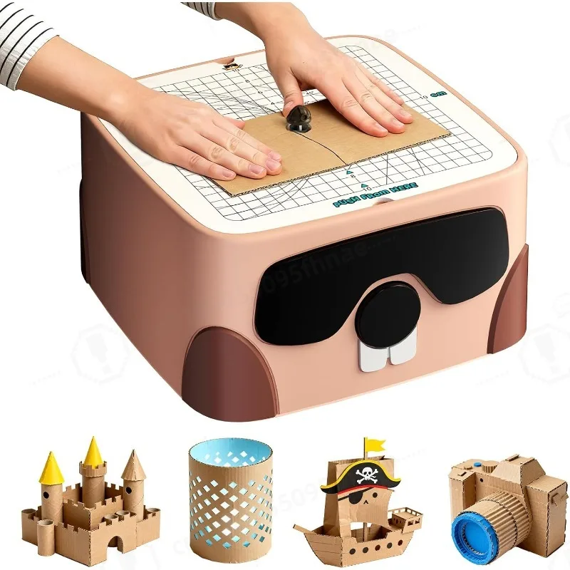 Cardboard Cutter, Safe DIY Cardboard Construction Tool Kit, Educational Craft Toy , Perfect for Creativity Projects 3D Models