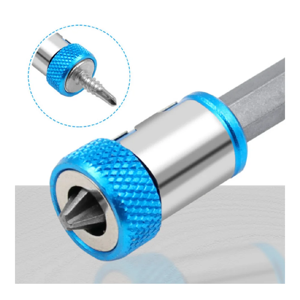 Light Blue Magnetic Drill Bit Head with Ring Tool for Home Improvement And DIY Projects