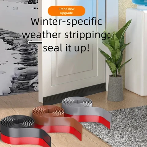 Waterproof Self-Adhesive Strip For Sealing Door Gaps Soundproof Insect-Proof And For Dustproof And For Glass Doors And Windows
