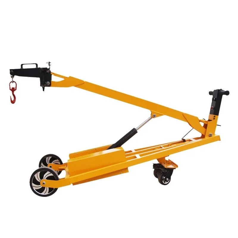 

Mobile Hydraulic Forklift 300-500KG Foldable Hand Pallet Truck For Loading Unloading Drum Lifting Electric Warehouse Logistics