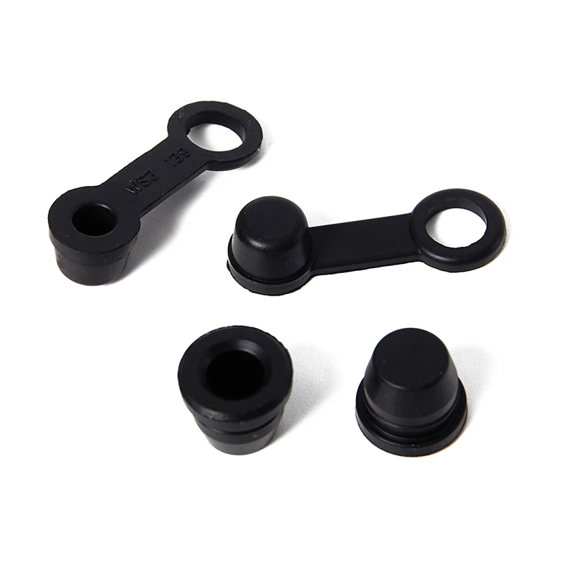 New 3Pcs Brake Caliper Bleeder Screw Cap Pump Dust Cover Cap Rubber Dust Cover Dustproof For Motorcycle Car Grease Zerk