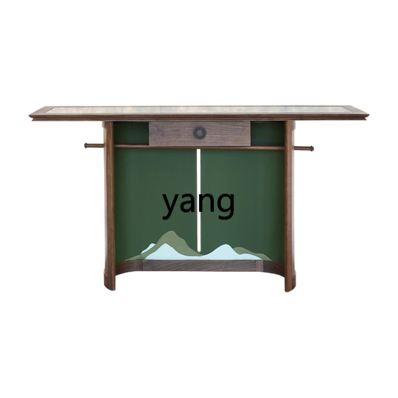 

Yhl Li Console Tables New Chinese Console Entry a Long Narrow Table Black Walnut Wood Hallway Cabinet Solid Wood