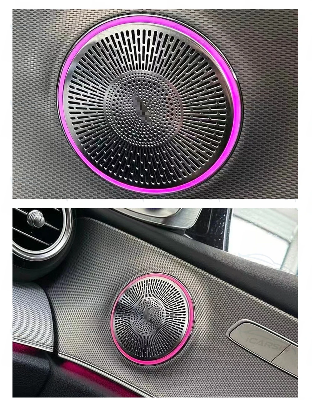 ICarsin For Mercedes-Benz E Class W213 Ambient Light 64 Color Magic Turbine Air Outlet Car Ambient Light 12V Car Accessories