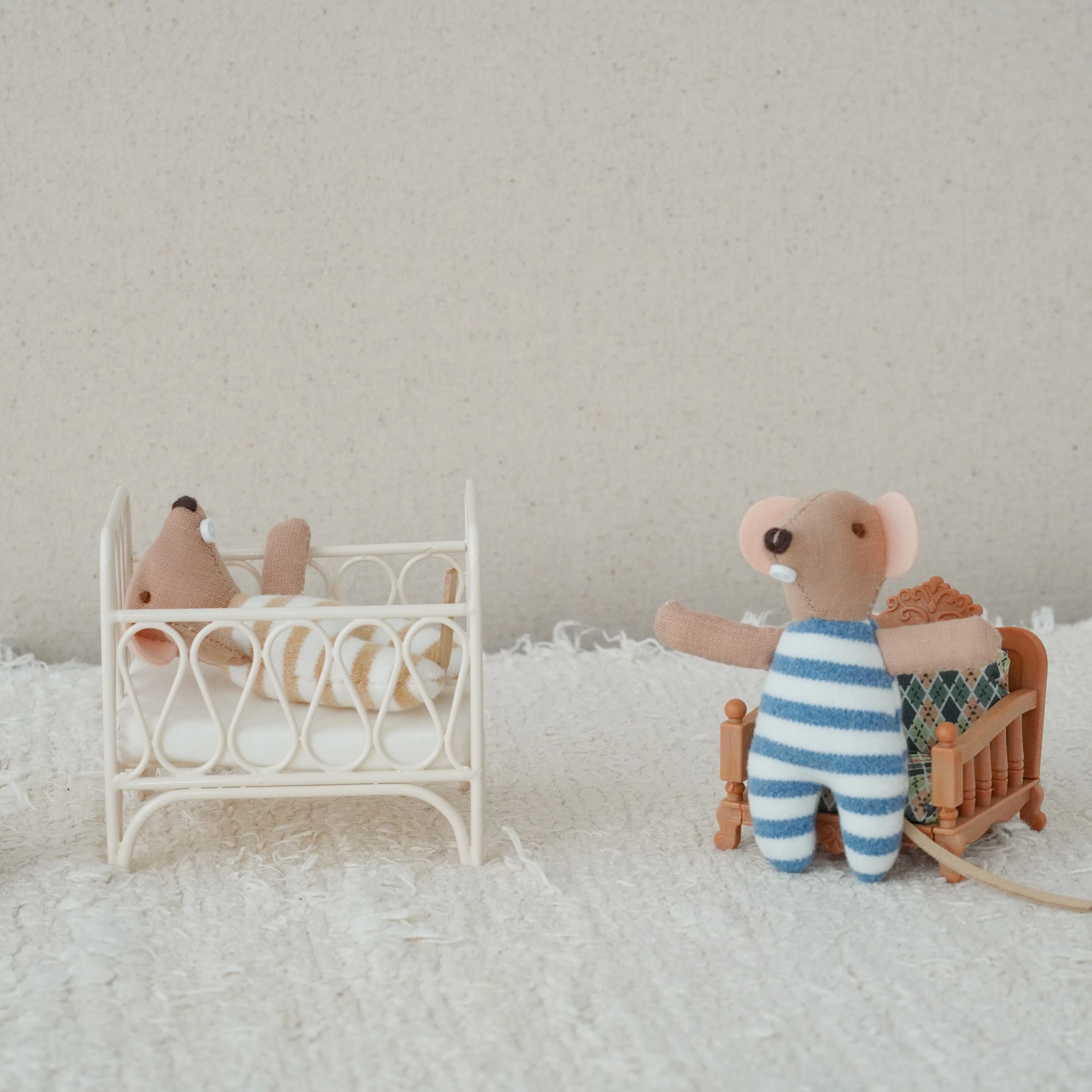 Adorable Winged Mouse Cloth Doll, INS Style Zodiac Gift - Mini Plush Puppet for Baby Shower/Party Decor