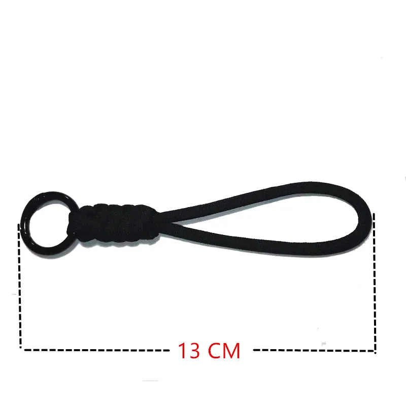 New Creative Braided Keychain Hanging Rope Mobile Phone Lanyard Strap Portable Keychain DIY Spring Gate Anti-Lost Car Keyring